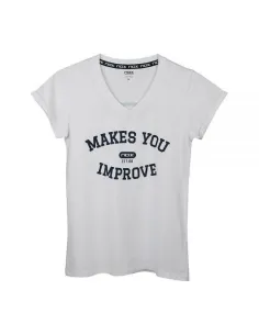 Nox Camiseta Basic Nox Blanca Mujer T18mcabnbl | Ofertas de pádel